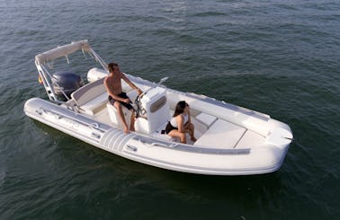 Rent In Costa Brava A Lomac 600 IN Inflatable Boat!