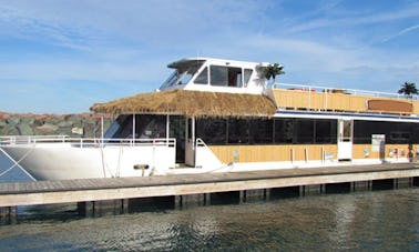 Tiki Themed Party Boat, 40-90 people, captain, crew & beverage package included
