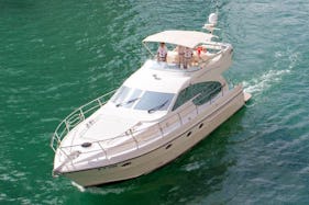 Luxury Yacht Charter in Dubai holds up to 10 people