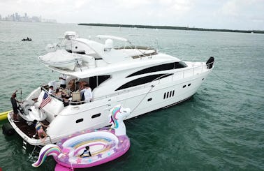 70′ Viking Motor Yacht Charter In Fort Lauderdale, Florida