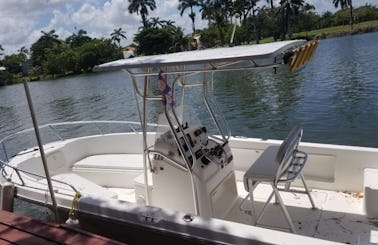 22ft Fishing Skiff for Rent in Ladyville Belize at River Bend Resort
