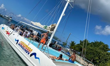 65ft Lagoon Sailing Catamaran Rental in Los Melones, Dominican Republic