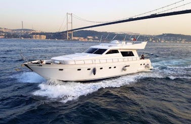 Luxury Motor Yacht Rental for 15 People in Istanbul, Turkey