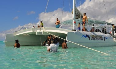 65ft Lagoon Sailing Catamaran VIP Rental in Los Melones, Dominican Republic