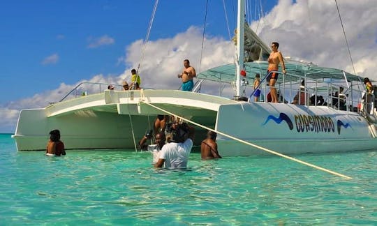 65ft Lagoon Sailing Catamaran VIP Rental in Los Melones, Dominican Republic