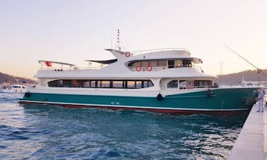 Mega Yacht Rental for Up to 200 People in İstanbul, Turkey