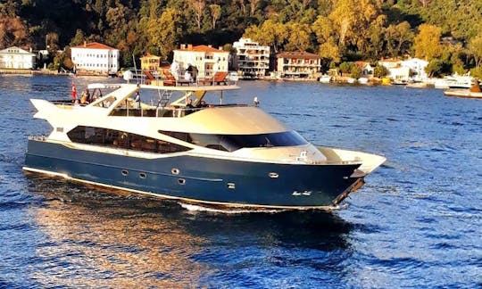 Mega Yacht Charter for Up to 75 Guests in İstanbul, Turkey