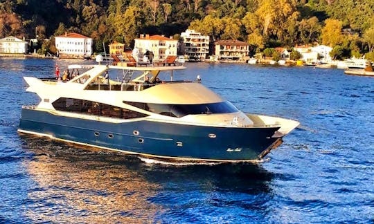 Mega Yacht Charter for Up to 75 Guests in İstanbul, Turkey
