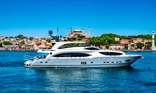 Elegant and Luxury Power Mega Yacht for 80 Guests in İstanbul only €600 per hour