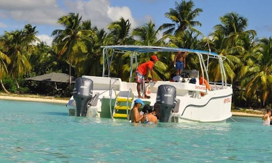 Aluguel de catamarã motorizado de 82 pés em Los Melones, República Dominicana