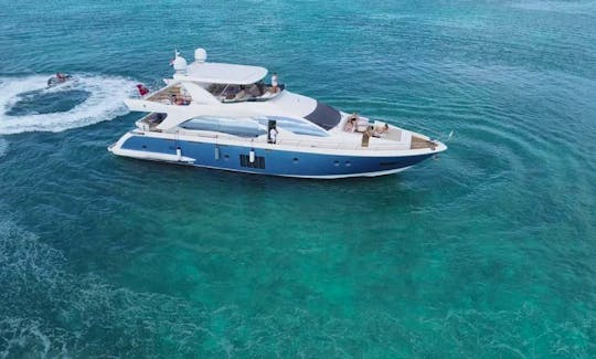 Azimuth 86 Power Mega Yacht Rental in La Romana, Dominican Republic