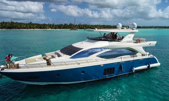 Azimuth 86 Power Mega Yacht Rental in La Romana, Dominican Republic