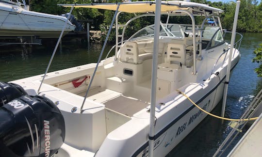 Sun screen retracts and support poles can be removed as well for unobstructed fishing.