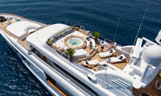 Bina Power Mega Yacht Rental in Paleo Faliro, Greece