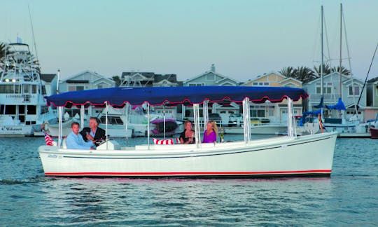 Captain (Owner) gives tours and cruises at 6 mph along intracoastal and canals