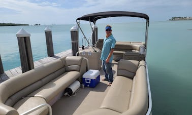 Comfortable Pontoon Boat with 4-Stroke ~ Bring the Whole Family & the Dog