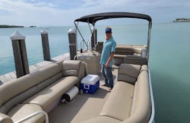 Comfortable Pontoon Boat with 4-Stroke ~ Bring the Whole Family & the Dog