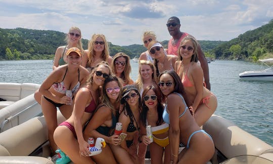 Party Cove Pontoon  Rental on Lake Travis, ATX