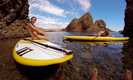 Curso de Iniciação ao Paddle Surf em San Juan de los Terreros, Andaluzia