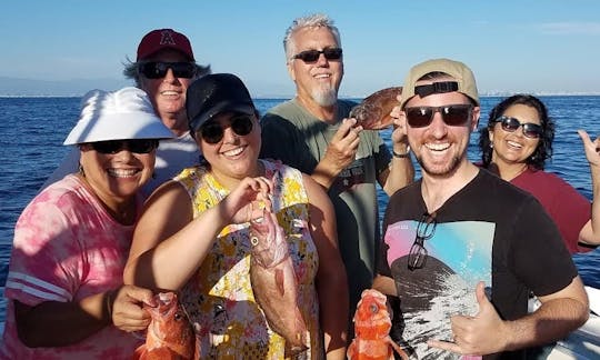 Carta de pesca em alto mar em Marina del Rey, Califórnia