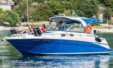 Skippered Sundancer Motor Yacht Charter em Lefkada, Grécia
