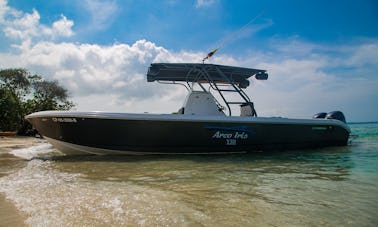 Disfruta de las increíbles islas del Rosario en Cartagena, alquila un barco de 30 pies para 14 personas