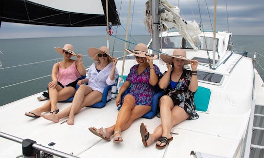 Charter privado de 4 horas em Destin, FL! Ilha do Caranguejo, mergulho com snorkel, golfinhos e muito mais!