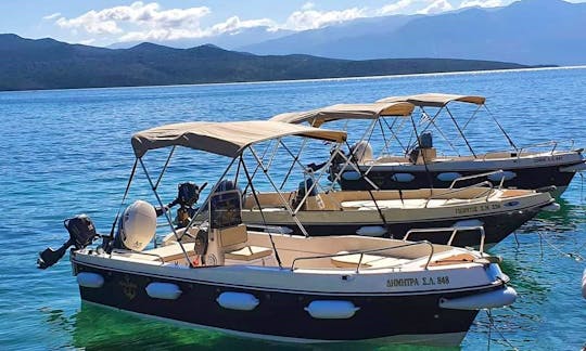 Hire 15' Powerboat for 5 people in Lefkada, Greece