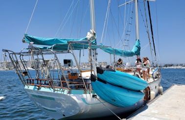 55ft Hudson sailboat in Marina del Rey. Your private group. Best Choice in L.A.