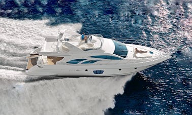 62' Azimut Motor Yacht  Flybridge for up to 12 people!!