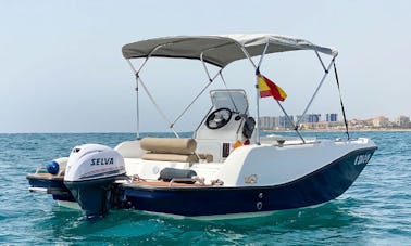Rent this Unsubmersible 16' V2 Boat in Torrevieja, Spain