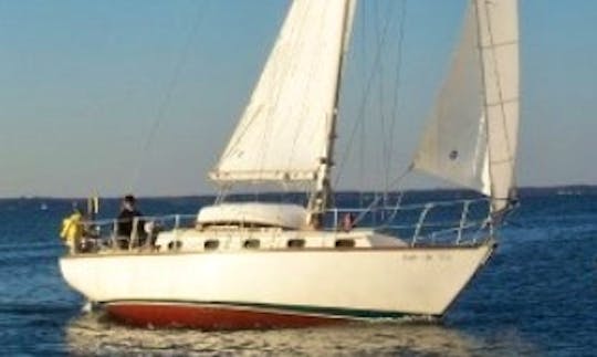 Chesapeake Bay Sailing Charter - 33' Cape Dory sailing from Kilmarnock, Virginia