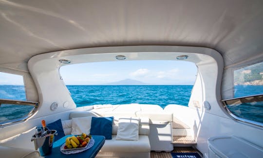 Rizzardi 50 topline Motor Yacht for rent in Sorrento, Amalfi, Positano and Capri.