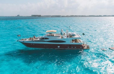 Dyna Craft 80’ Power Mega Yacht with Jacuzzi and Jet Ski  with pick up in Riviera Maya