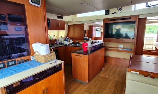 Sailing Yacht Catamaran for Diving and Fishing Charter in Philippines