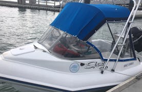 Hire a MAC 420 Sport boat in Auckland, Half Moon Bay