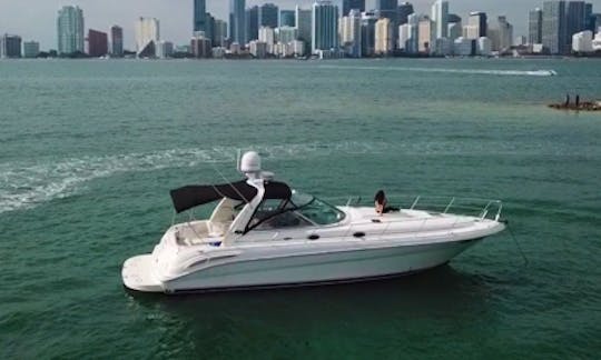 45’ Sea Ray Sundancer Boat! Best boat rental experience in Miami!