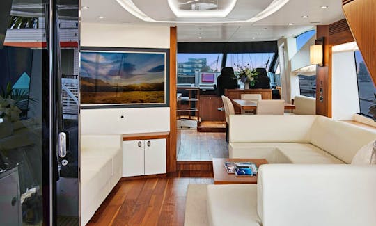 75' Sunseeker Flybridge Yacht Rental in Marina del Rey