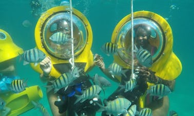 ¡Tour submarino de 4 horas en scooter y barco panorámico!