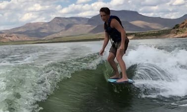 Surfe no Arizona! Barco WakeSurf Silver Axis A24 - Aprenda a surfar!