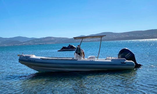 RIB ST650 22' Powerboat Adventure Tour on Paros