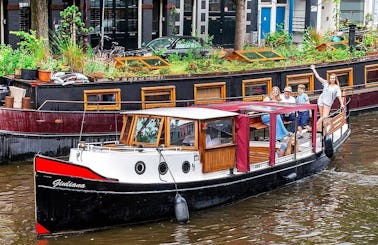 Private 2 hour or more Canal Boat Tour in Amsterdam