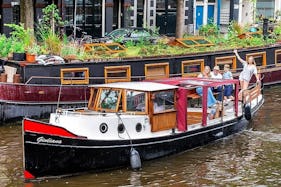 Private 2 hour or more Canal Boat Tour in Amsterdam