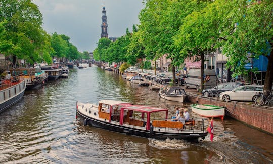 Private 2 hour or more Canal Boat Tour in Amsterdam