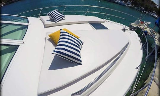 Increíble Sea Ray de 42 pies en Puerto Aventuras cerca de Tulum y Playa