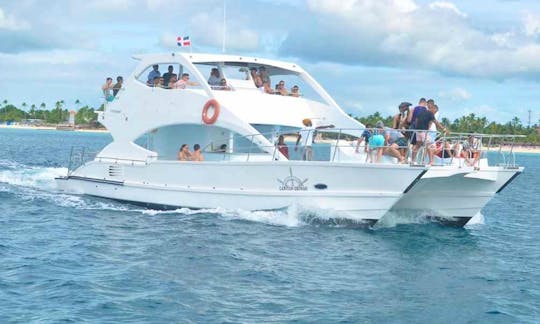 Casa De Campo Saona Island Private Party Catamaran for 80 Guests