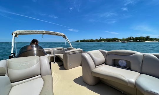 Cruise in Comfort with our 24' Sylvan Pontoon Boat for Rent in Destin, FL.