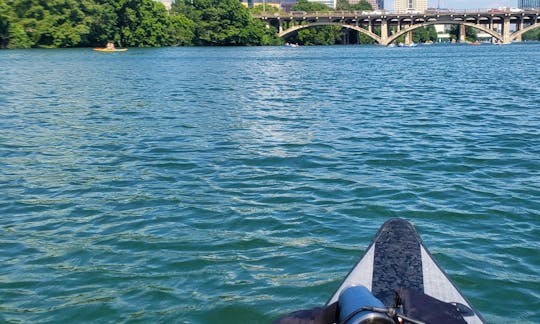Lady Bird Lake Austin View on our Hydrus Paradise Touring SUP / Paddleboard.