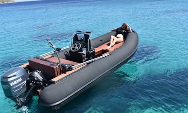 Rent Nautica Led Inflatable Boat in Ornos