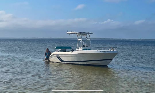 1999 Cobia 204 with a 2004 yamaha 150 2 stroke.